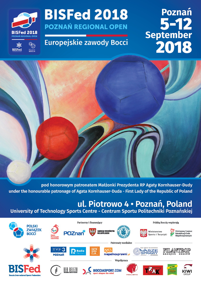 BISFed 2018 Poznań Boccia Regional Open - Information Poster 3 - Polska Boccia